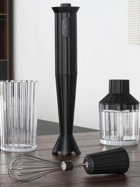 [Brand New] Alessi Hand Blender set (Black)